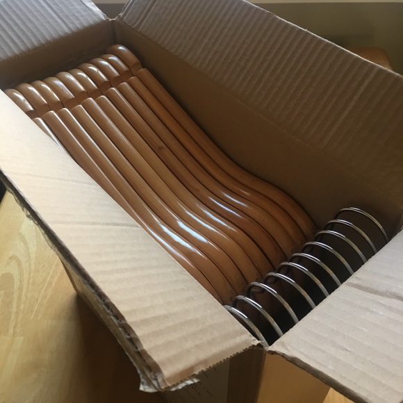 SOLD 100% solid lotus wood hardwood hangers - Picture 2 of 7